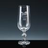Crystal Gifts 6oz Champagne Flutes Birthday 50th, Single, Silver Boxed