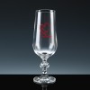 Crystal Gifts 6oz Champagne Flutes My Valentine, Single, Silver Boxed