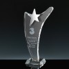 Fusion Crystal Award 10 inch Southern Star, Single, Velvet Casket