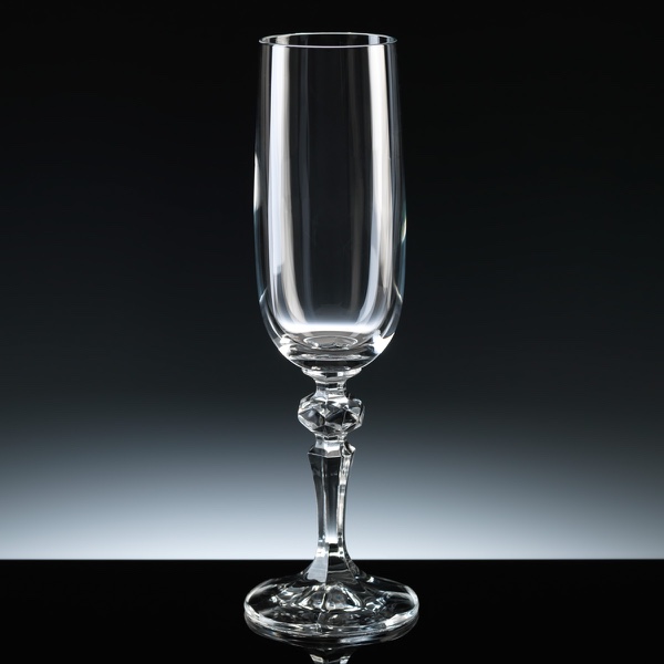 Mirelle 6oz Champagne Flute, Six, Satin Boxed