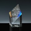 Optical Crystal Award 5 inch Fort William, Single, Velvet Casket
