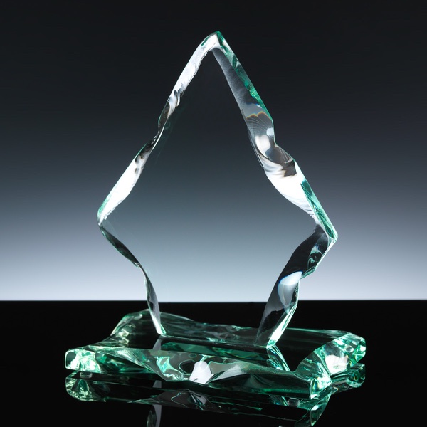 Rock Tablet 5 x 3 x 6.75 inch Dunvegan Diamond Award, Single, Blue Boxed