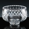 Inverness Crystal Traditional Panelled 7 inch Heeled Fruit Bowl, Single, Brown Boxed