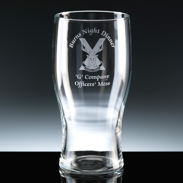 Tulip 1 Pint Beer Glass, Single, Satin Boxed